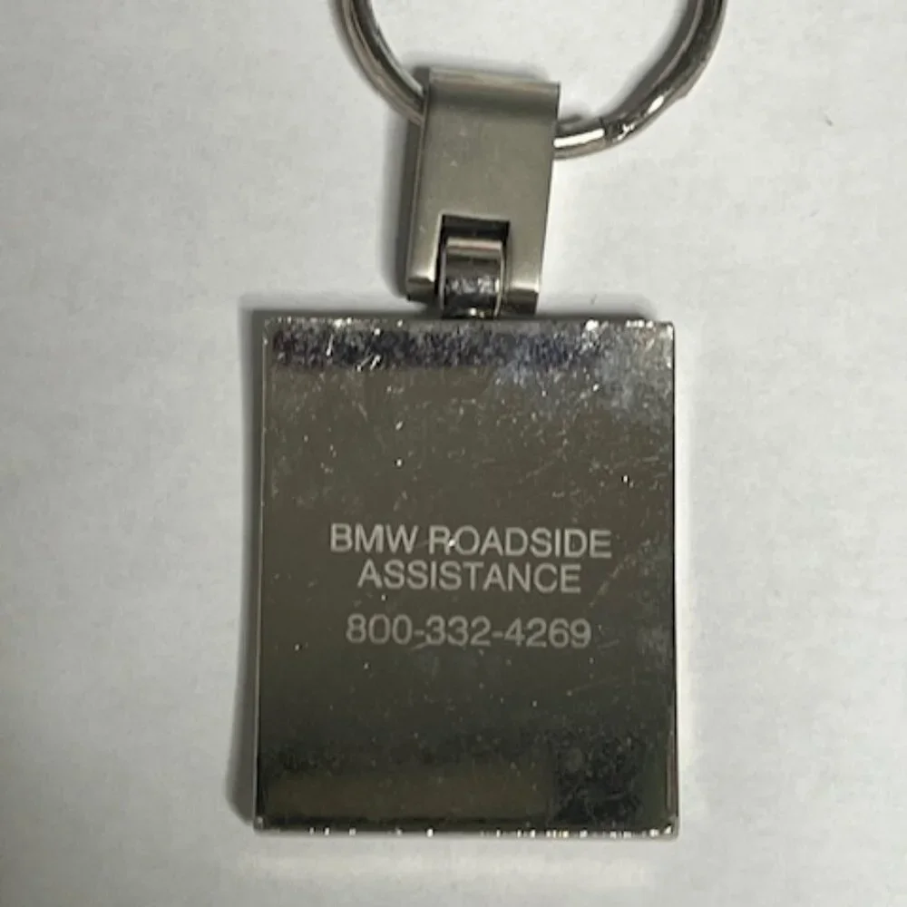 BMW Silver Toned Metal Logo Car Key Holder Key Chain Southpointe BMW